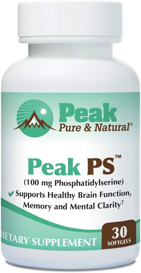 Peak Pure & Natural Peak PS Phosphatidylserine 100 mg Cognitive Support Supplement, 30 Softgels - görsel 1