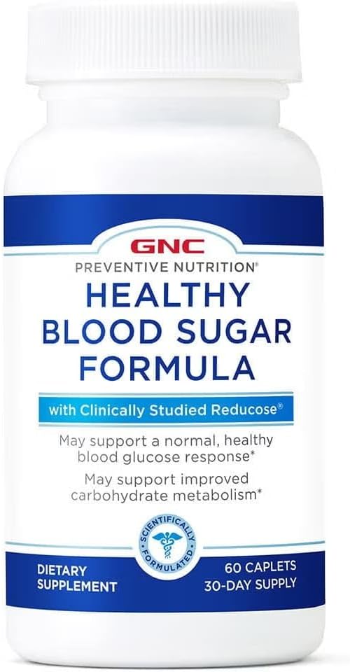 GNC Preventive Nutrition Healthy Blood Sugar Formula with Reducose - 60 Caplets - görsel 1