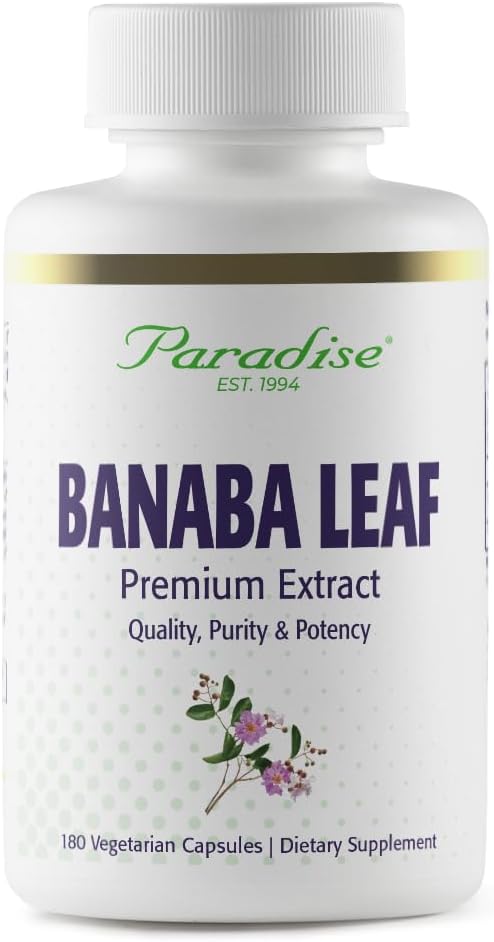 Paradise Herbs Banaba Leaf 12:1 Concentrated Extract - 250 mg, 180 Capsules - görsel 1
