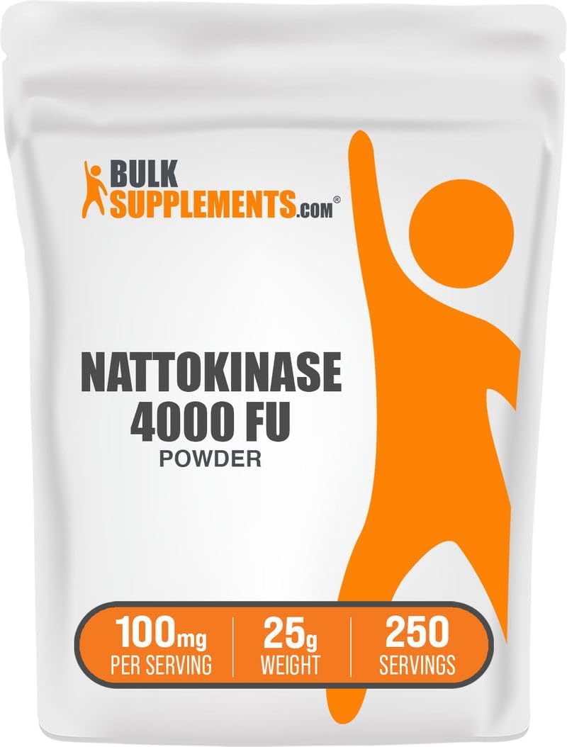BulkSupplements.com Nattokinase Powder - Natto Powder, Nattokinase Supplement, Nattokinase 4000 FU - Sourced from Natto Extract, 100mg per Serving, 100g (3.5 oz) (Pack of 1) - görsel 6