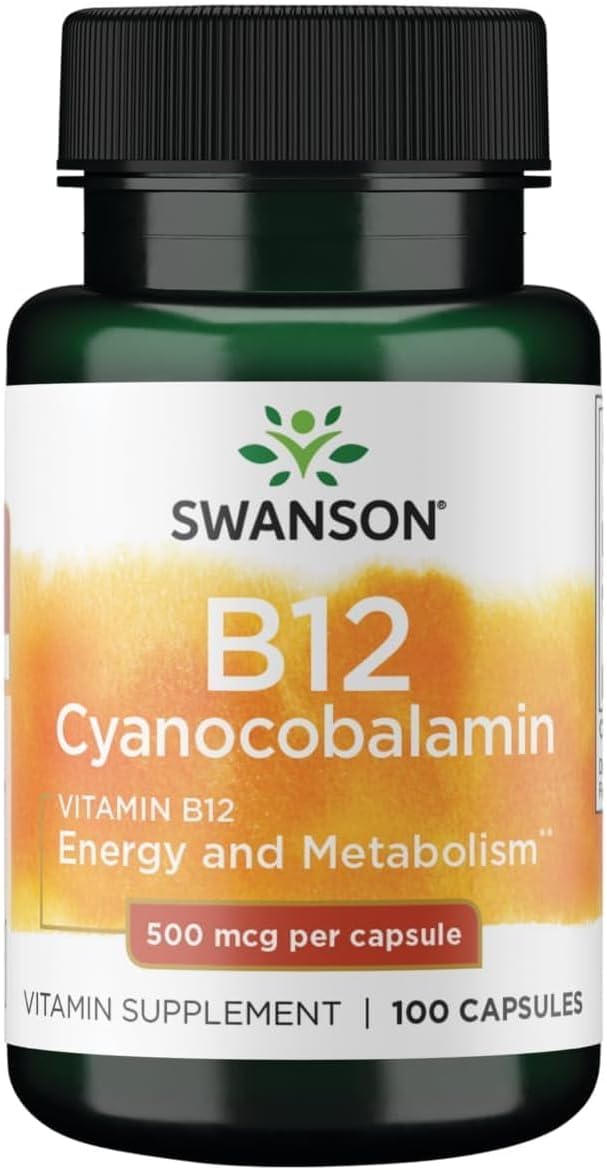 Swanson Vitamin B12 500 mcg 30 Capsules - görsel 7