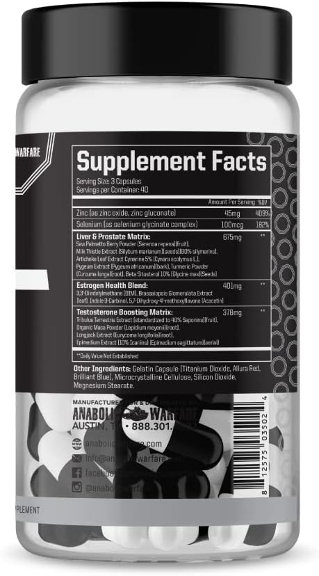Anabolic Warfare Project PCT - Post-Workout Recovery & Hormone Support - 120 Capsules - görsel 2