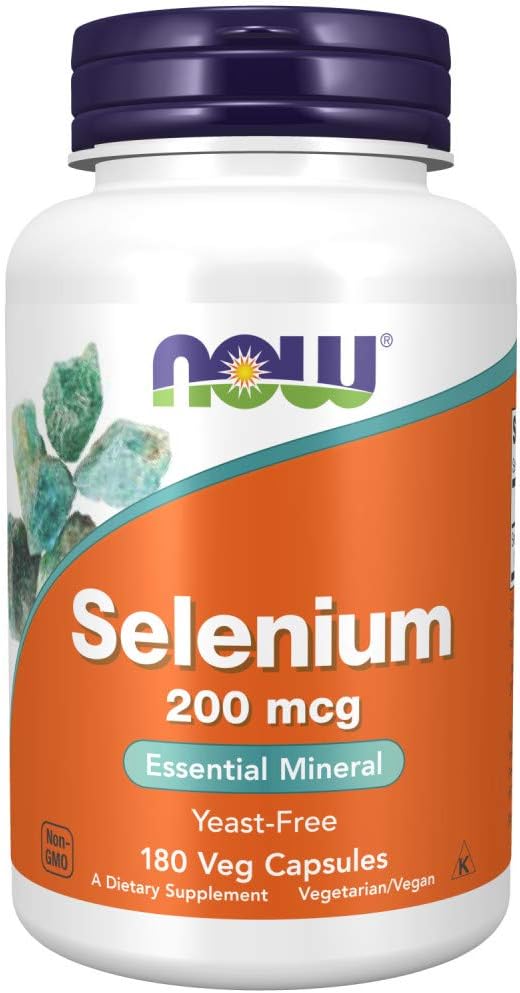 NOW Foods Selenium 200 mcg, 180 Vegetarian Capsules - görsel 1