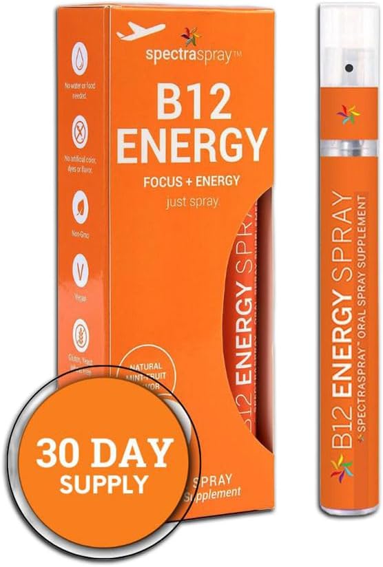 Vegan Vitamin B12 Oral Spray - Daily Essential Liquid Vitamin with 500 mcg Methyl B12, 30 Day Supply - görsel 3