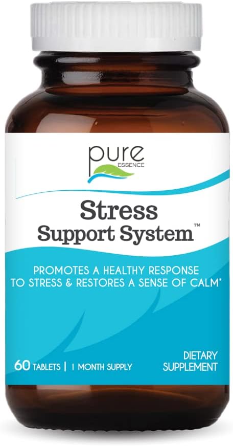 Pure Essence Labs Stress Support System – 60 Tablets - görsel 1