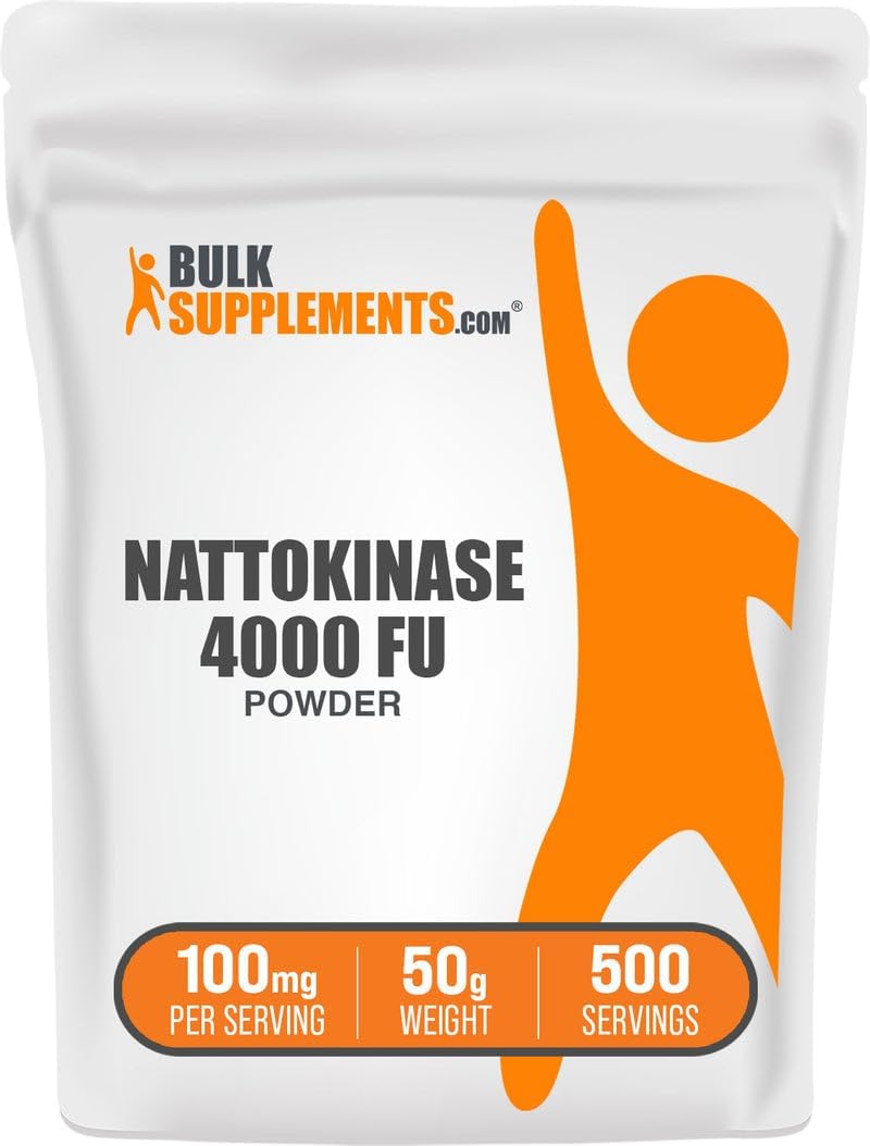 BulkSupplements.com Nattokinase Powder - Natto Powder, Nattokinase Supplement, Nattokinase 4000 FU - Sourced from Natto Extract, 100mg per Serving, 100g (3.5 oz) (Pack of 1) - görsel 7