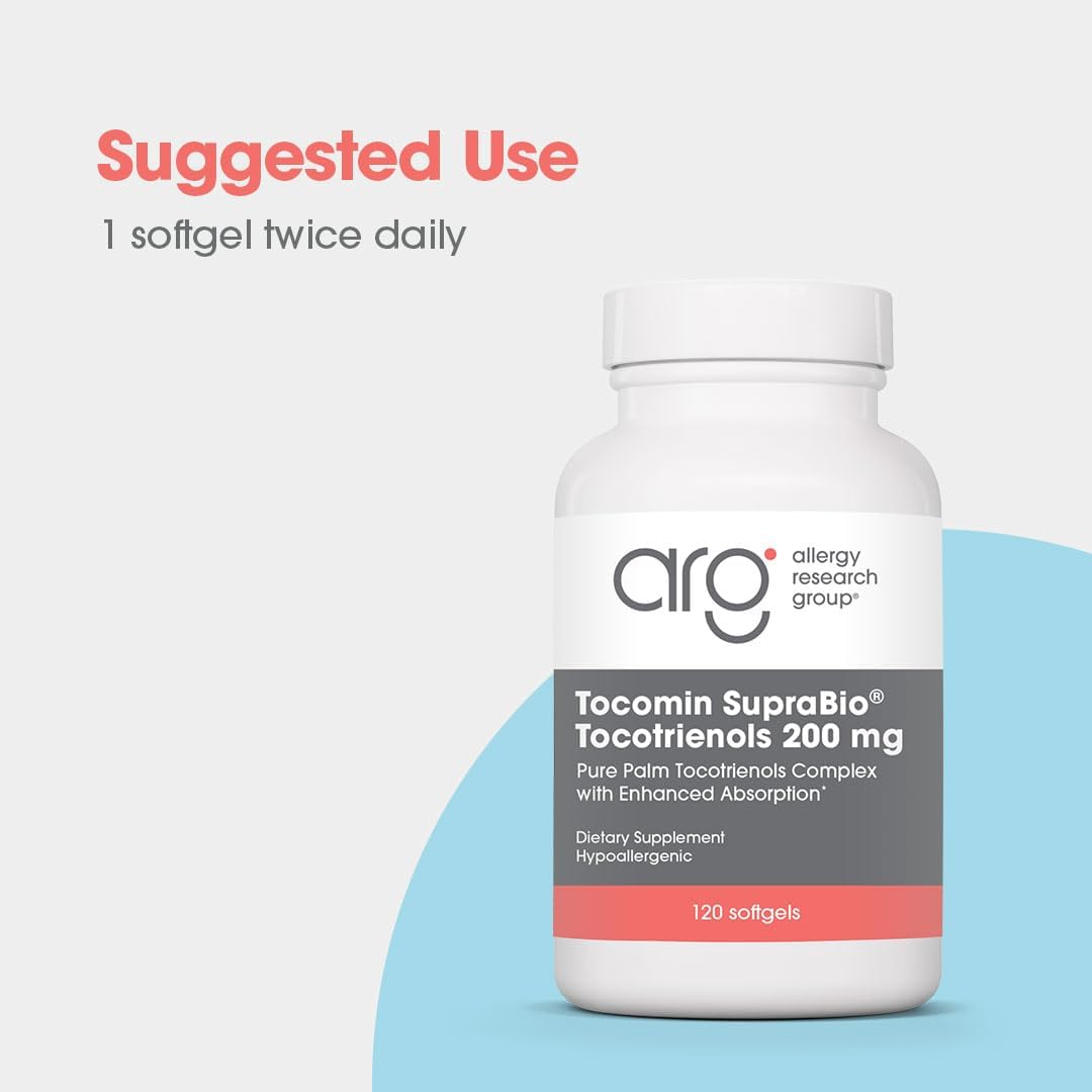 Tocomin SupraBio Tocotrienols 200 mg - Palm Oil Vitamin E - 120 Soft gel capsules - görsel 3