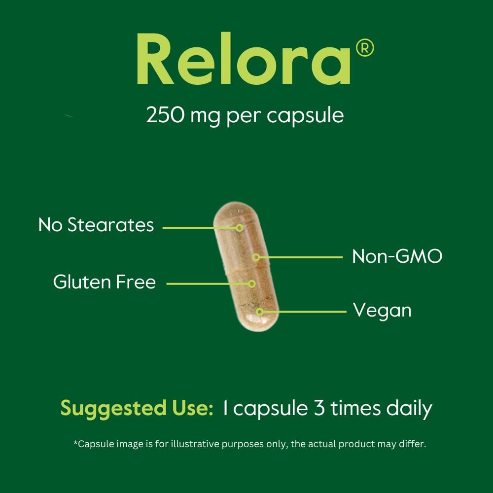 BESTVITE Filler-Free Relora 250mg (120 Veg Capsules) – Clinically Researched – No Stearates – Vegan – No Fillers – Aims to Support Occasional Stress Management* - görsel 5