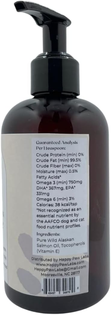 Pure Wild Alaskan Salmon Oil for Dogs & Cats – Omega-3 Supplement with EPA & DHA (237 ml) - görsel 2