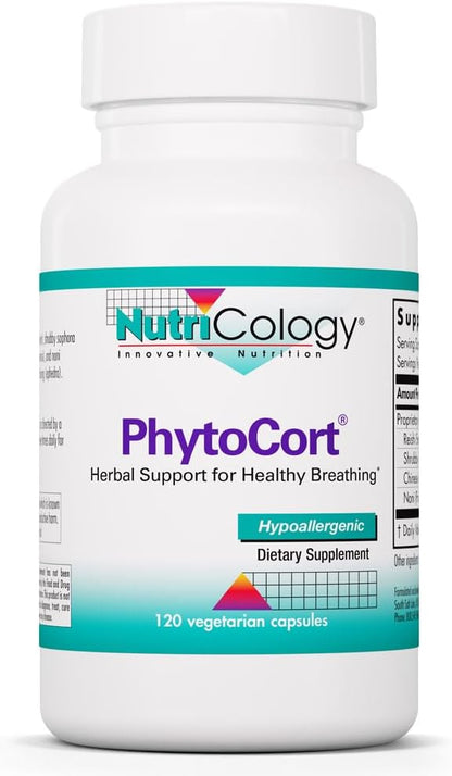 Nutricology PhytoCort – Herbal Supplement for Respiratory Support and Lung Health