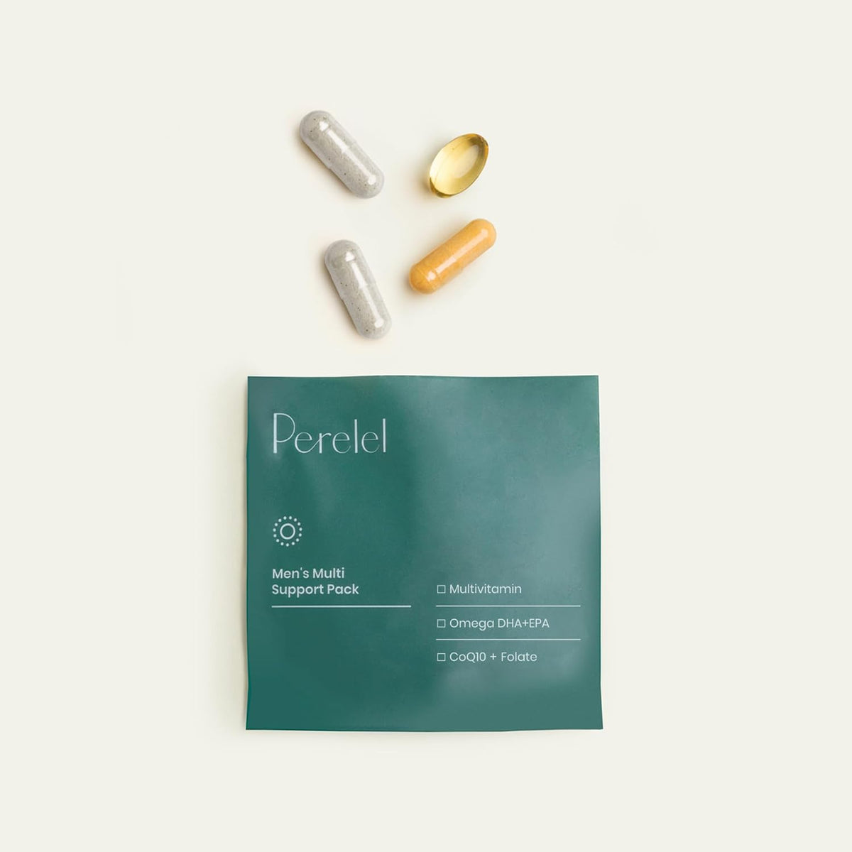 Perelel Men's Multi Support Pack - Daily Multivitamin with Magnesium, Omega-3, CoQ10 and Folate, 30 Daily Pill Packs - görsel 4