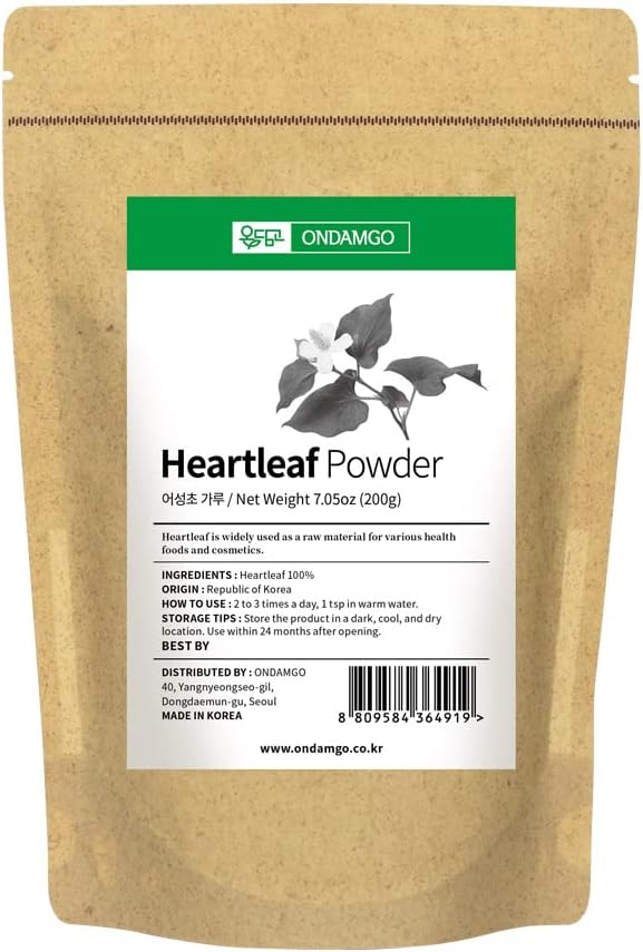 Pure Houttuynia Cordata Powder - Traditional Asian Herbal Tea Ingredient (200g) - görsel 1