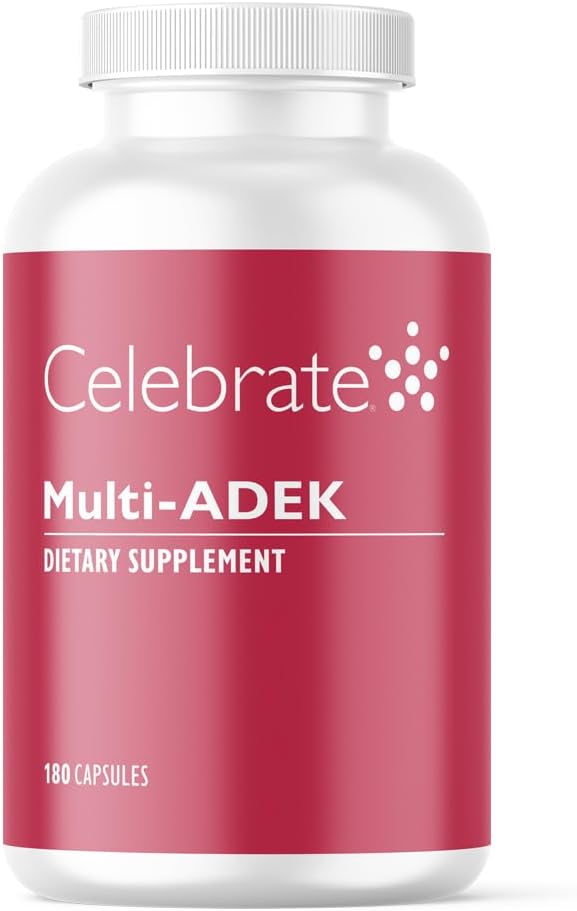 Celebrate Vitamins Multi ADEK Bariatric Multivitamin – Iron Free – for Duodenal Switch and SADI – 180 Veggie Capsules - görsel 1