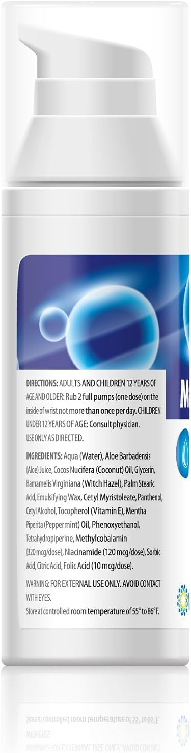 Vita Sciences Maxasorb B12 Vitamin B-12 Cream 1000 mcg – Topical Methylcobalamin for Energy and Skin Health (Pack of 6) - görsel 7