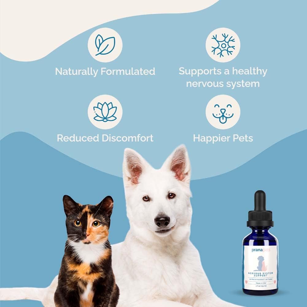 PranaPets Nervous System Support for Dogs and Cats – Herbal Formula, 2 Pack - görsel 3