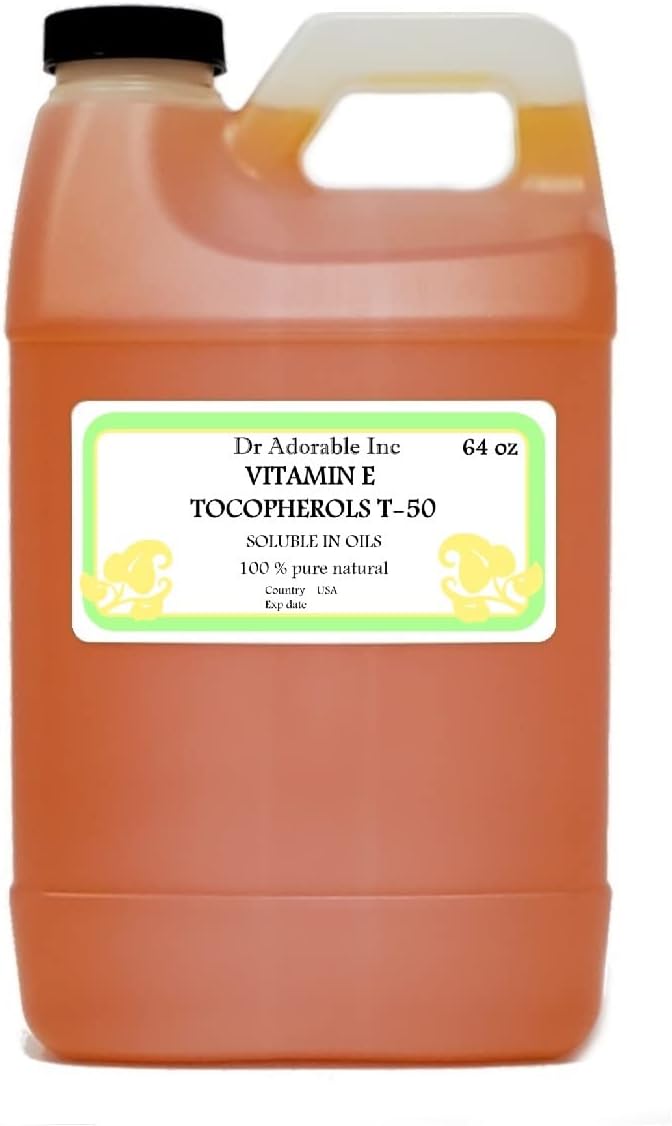 Dr Adorable Tocopherols T-50 Oil-Soluble Vitamin E - 64 oz Natural Anti-Ageing Oil - görsel 1
