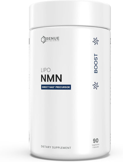 Renue By Science NMN Food Supplement – 90 Liposomal Capsules, 500 mg per serving