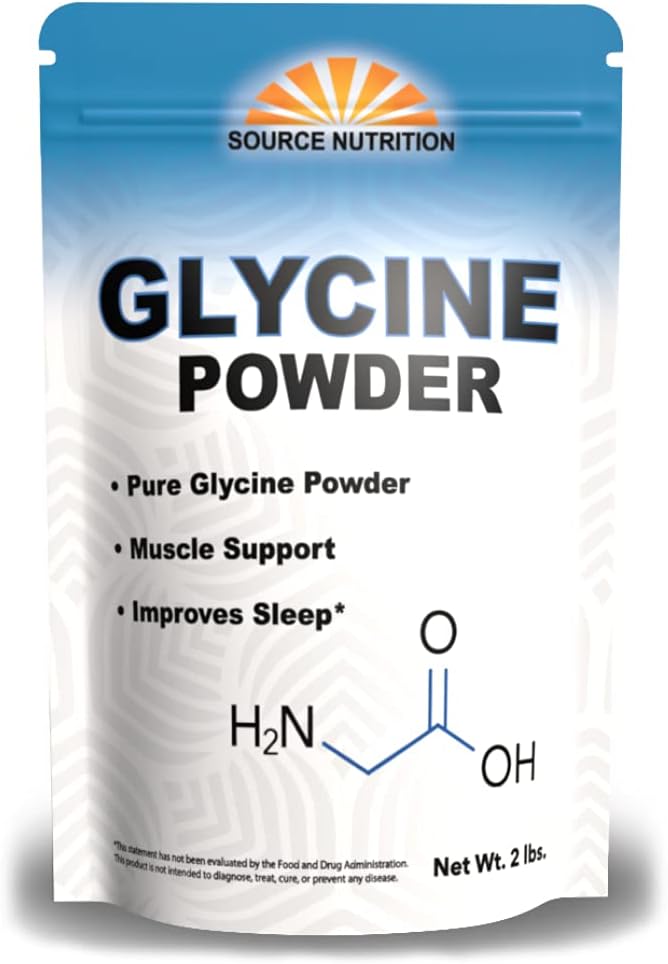 Glycine Powder (907 g) - Supports Restful – Pure Glycine Powder: Food grade, non-GMO, and free from additives. – Image 1