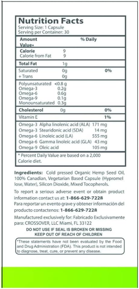 Knadix Hemp Oil Supplement - Support for Bones, Muscles & Joints, 4 Pack (120 Capsules per Bottle) - görsel 4