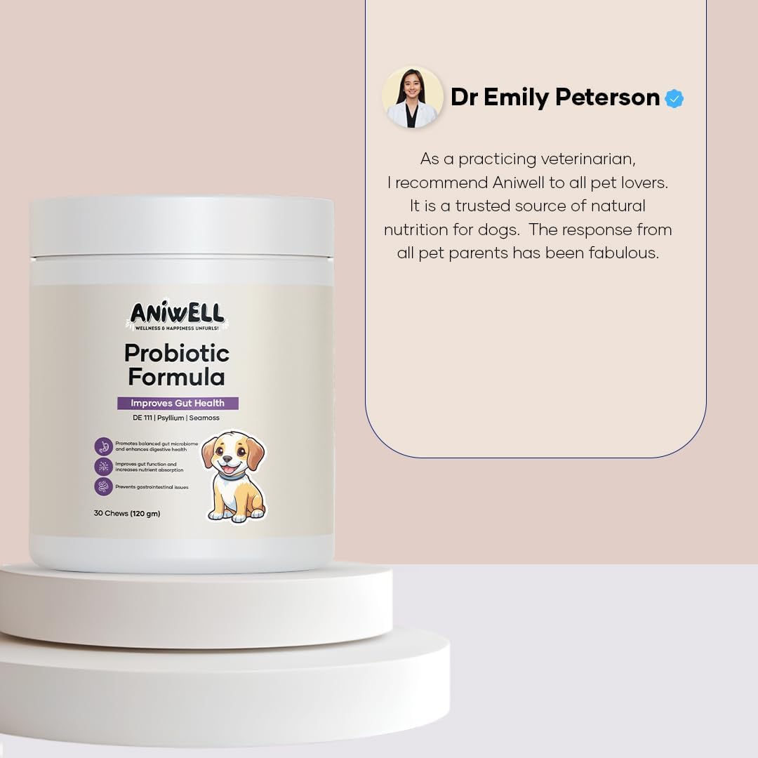 Aniwell Probiotic Chews for Dogs – Multi-Strain Digestive Support, Pack of 2 - görsel 3