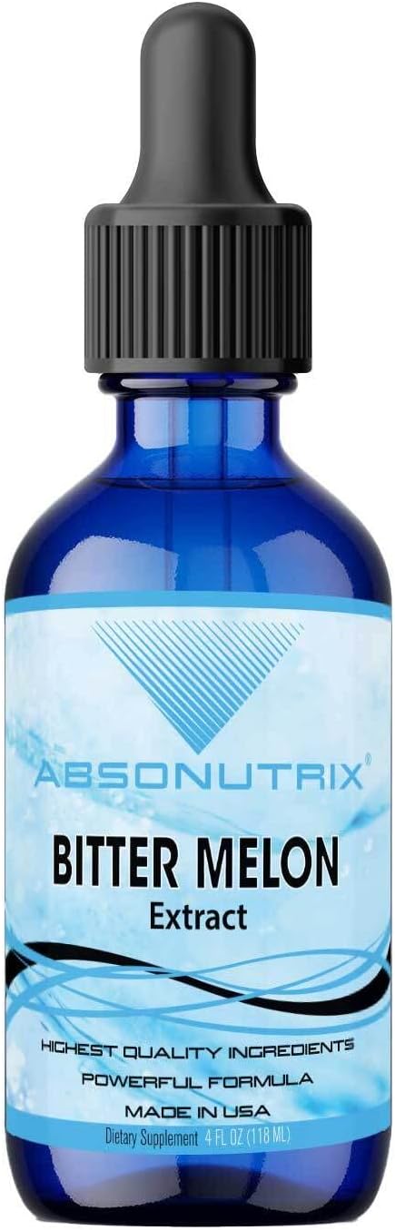 Absonutrix Bitter Melon Extract 590 mg, 118 ml - Liquid Drops, Vegan, Non-GM - görsel 1