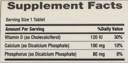 RISACAL-D Vitamin D3 Tablets - 100 Tablets