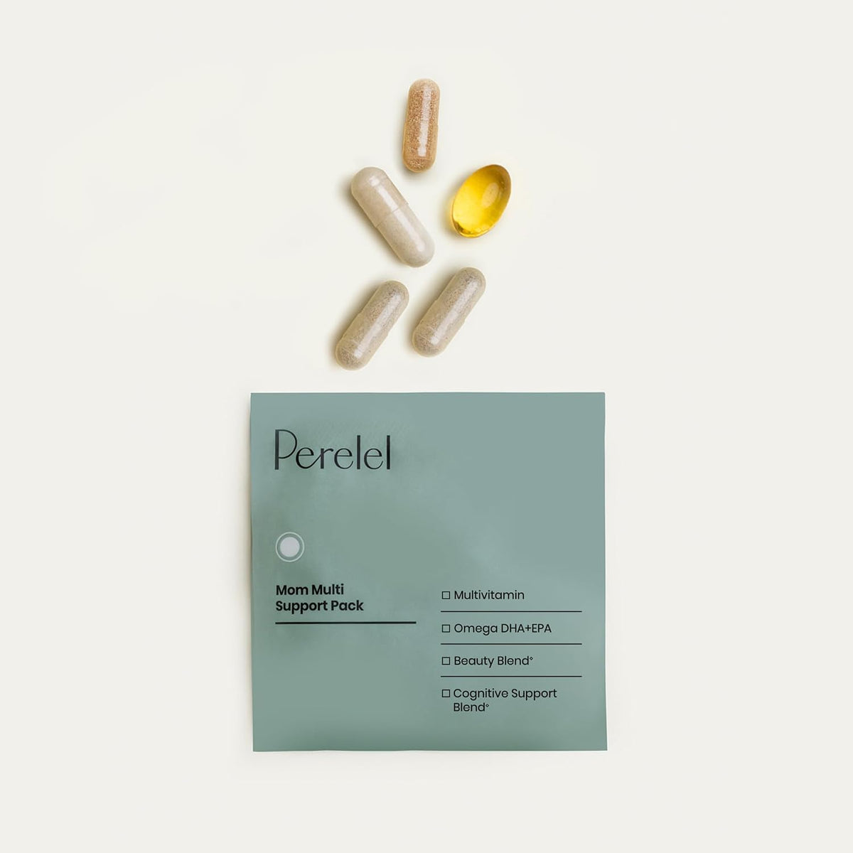 Perelel Mum Multi Support Pack - Postnatal Vitamins with Omega-3 DHA, Iron, Collagen & Vitamin B12 - 30 Daily Pill Packs - görsel 4