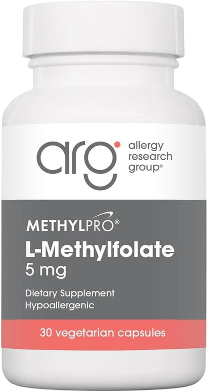 MethylPro L-Methylfolate 5 mg - Methylated Vitamin B9 for Brain Health, Focus and Calm - 30 Capsules