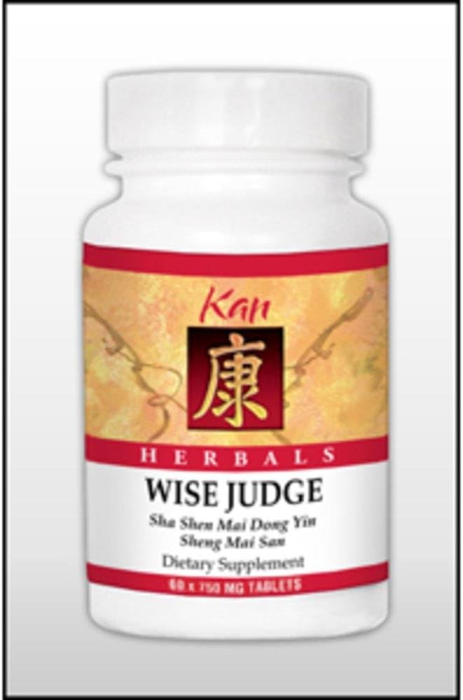 Kan Herbs Company Wise Judge – Chinese Herbal Formula with Glehnia, Ophiopogon and American Ginseng to Support Lung Moisture, Calm Energy and Emotional Balance, 60 Tablets - görsel 1
