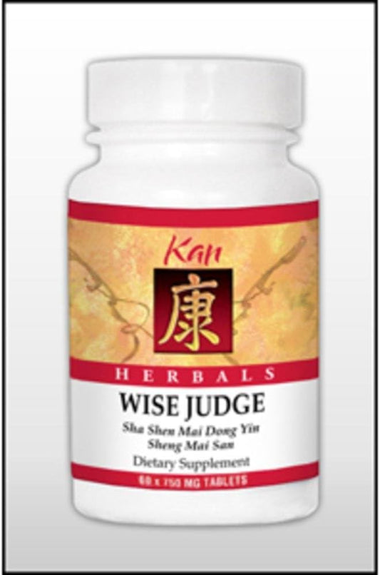 Kan Herbs Company Wise Judge – Chinese Herbal Formula with Glehnia, Ophiopogon and American Ginseng to Support Lung Moisture, Calm Energy and Emotional Balance, 60 Tablets