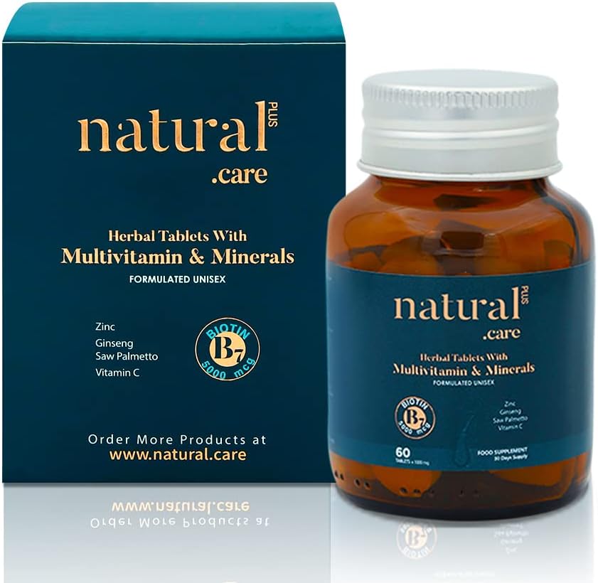 Natural Care Biotin Hair Growth Vitamins for Hair, Skin and Nails - görsel 1