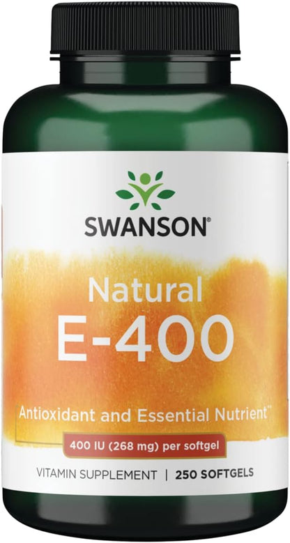 Swanson Natural Vitamin E 400 IU (268 mg) 250 Softgels