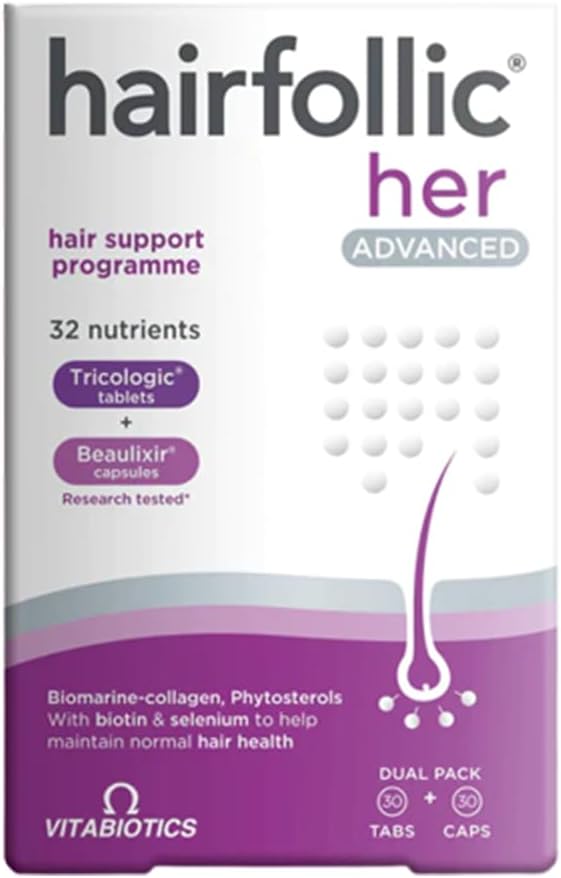 Vitabiotics Hairfollic Woman Advanced Capsules, 60 Count - görsel 1