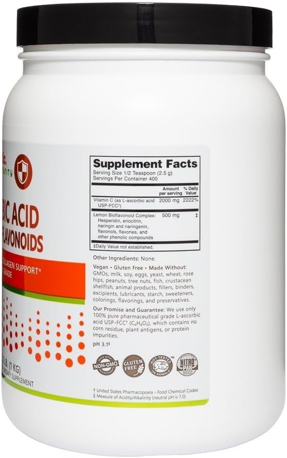 Nutribiotic Ascorbic Acid Powder with Bioflavonoids, 1 kg - görsel 3