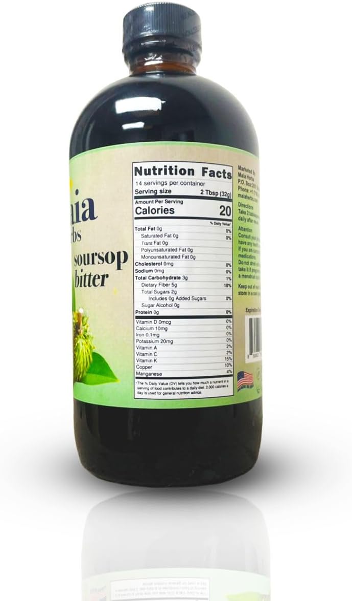 Maia Herbs Soursop Bitters Liquid, 16oz - görsel 2