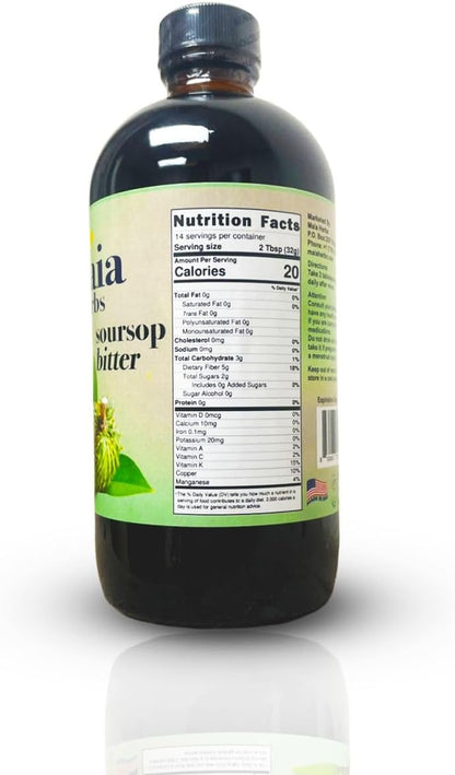 Maia Herbs Soursop Bitters Liquid, 16oz