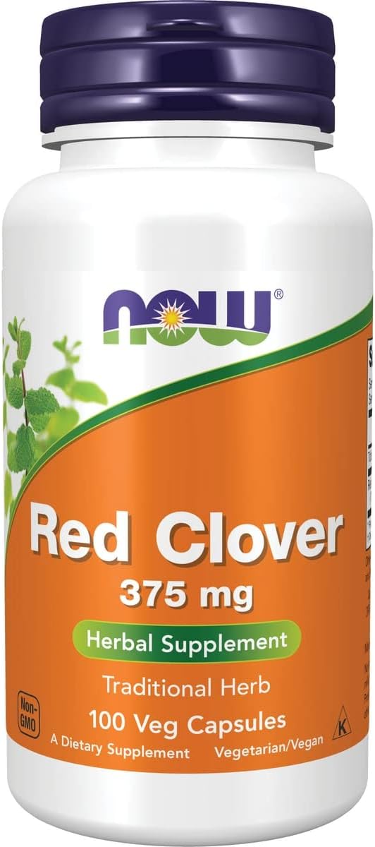 NOW Foods Red Clover 375 mg, 100 Capsules - görsel 1