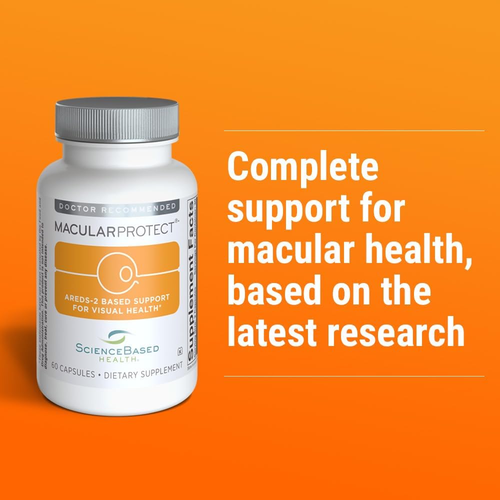 ScienceBased Health MacularProtect AREDS 2 Formula – Eye Health Supplement with Lutein, Zeaxanthin & B Vitamins – 60 Capsules - görsel 3