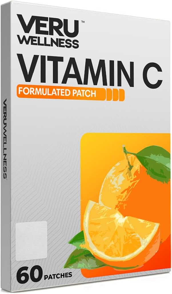 Veru Wellness Vitamin C Plus Daily Patch - Self-Adhesive Time-Release Topical Patch, 8–10 Hours (60 Days) - görsel 1