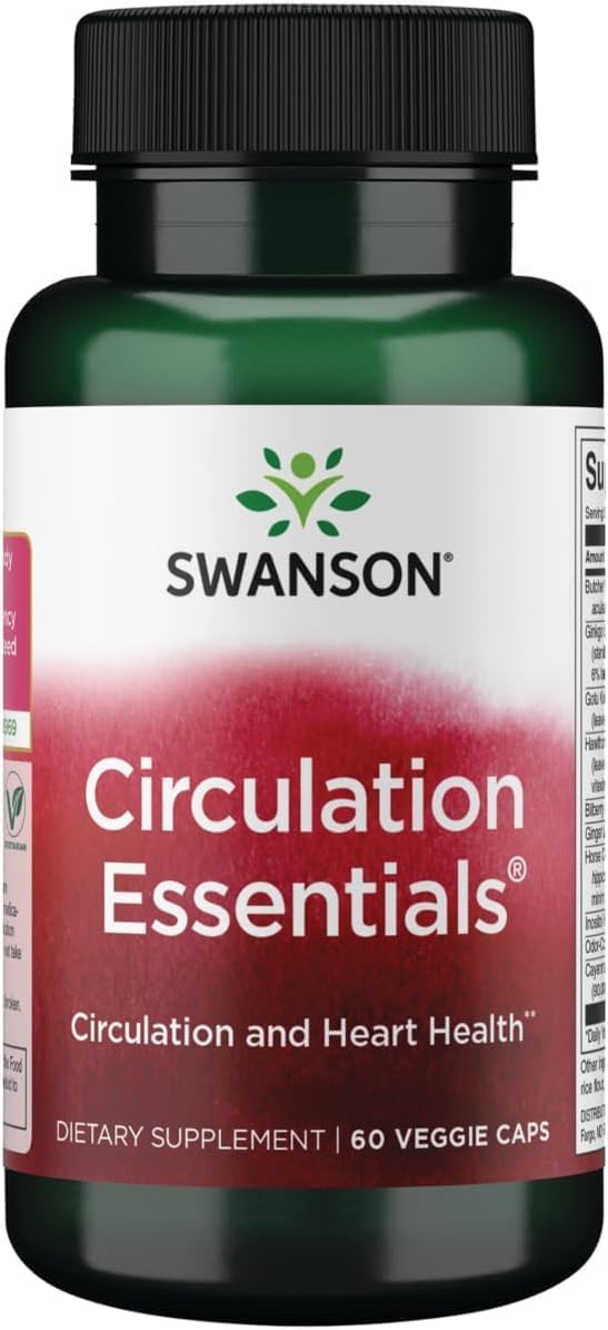 Swanson Circulation Essentials 60 Veg Capsules - görsel 1