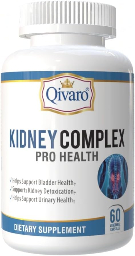 Qivaro Kidney Complex Pro-Health - Kidney Support Supplement with Cranberry Extract - 60 Vegetable Capsules - görsel 1
