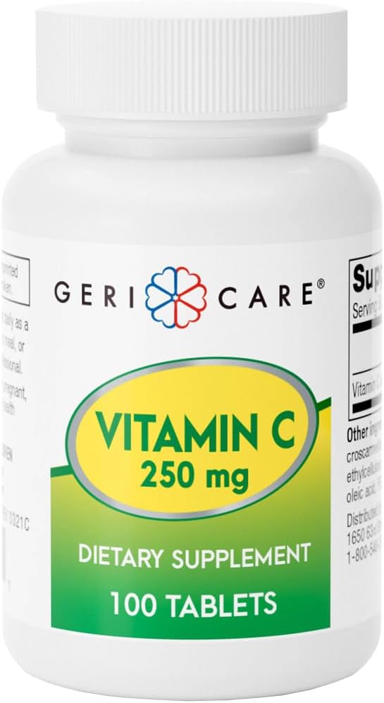 GeriCare Vitamin C 500 mg Tablets – Antioxidant & Immune Support, 200 Tablets - görsel 9