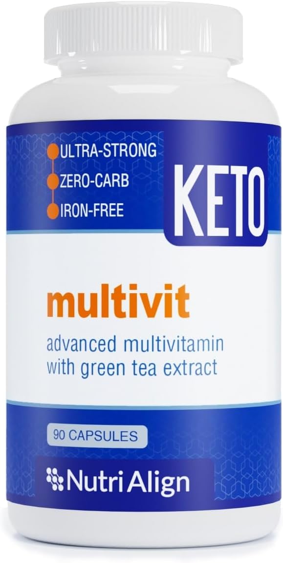 Nutri-Align Keto Multivitamin – 90 Capsules – Sugar-Free, Zero Carb with Green Tea Extract and Chromium - görsel 1