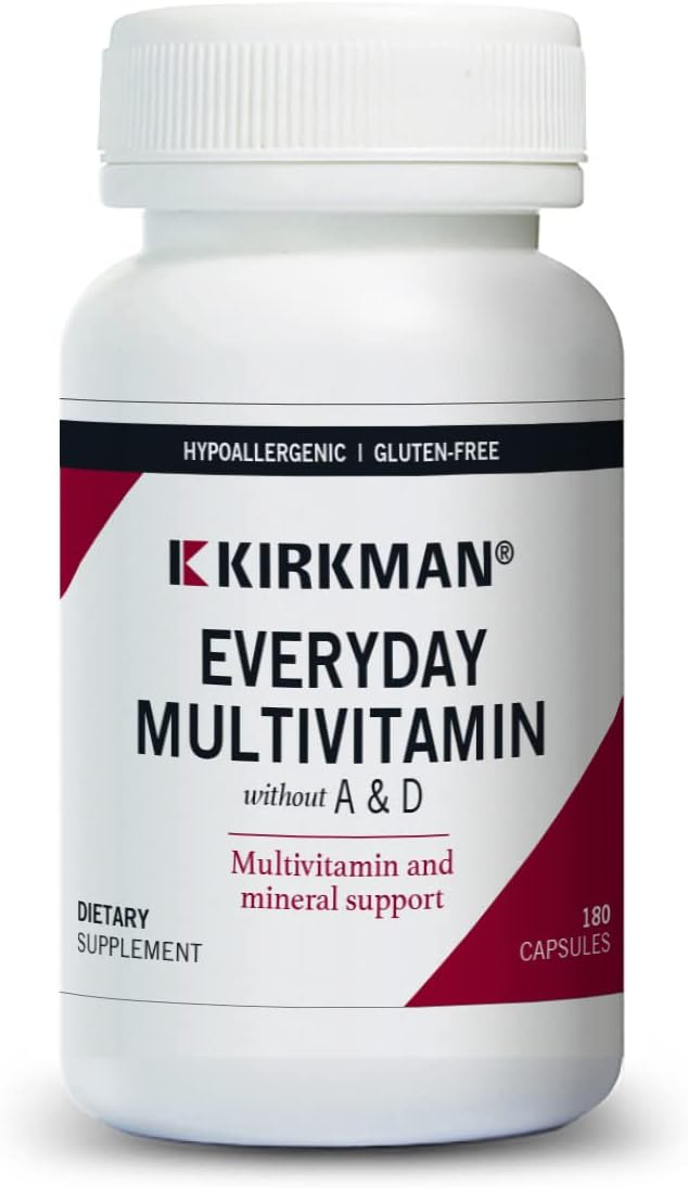 Kirkman Adult Multivitamin Without Vitamins A or D - 120 Capsules - görsel 1