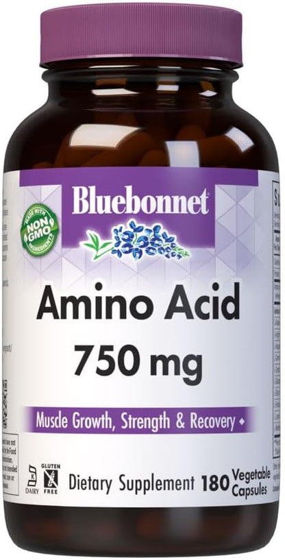 Bluebonnet Amino Acid 750 mg - 180 Vegetable Capsules