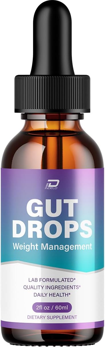 Gut Drops Healthy Formula – GutDrops All Natural Healthy Levels - Extra-Strength Liquid (1 Pack – 1 Month Supply)