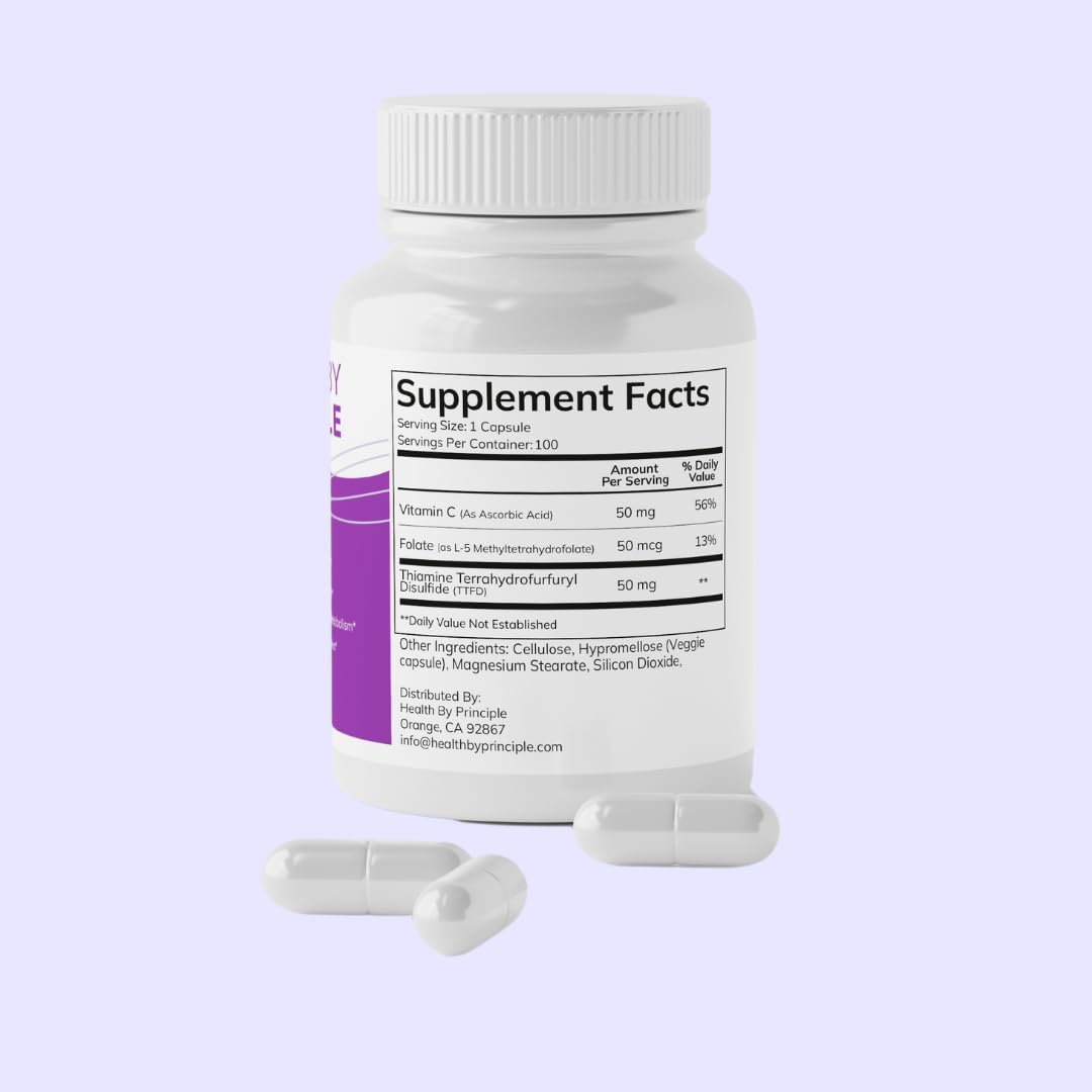 B1 Supplement (TTFD) – Energy Production, Psychological Function, Digestion Support – 100 Capsules - görsel 2