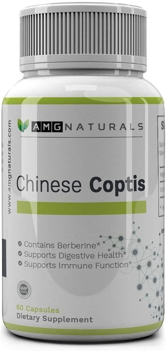 AMG Naturals Chinese Coptis 550mg – Whole Herb Goldthread (Huang Lian) - görsel 3