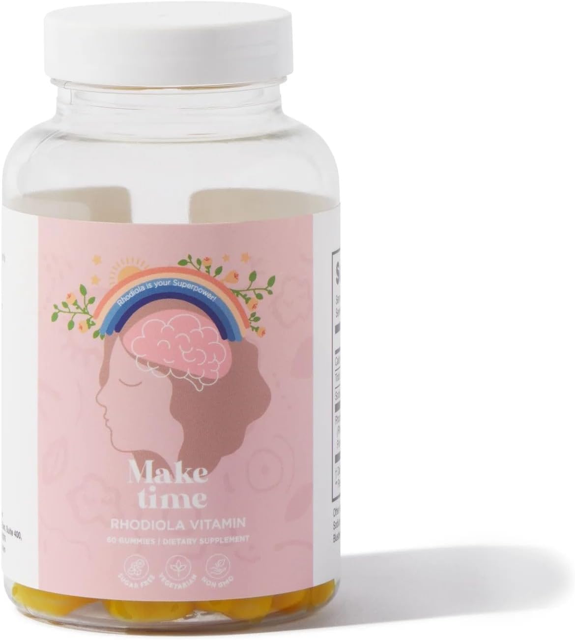 MAKE TIME Women's Rhodiola Gummies for Brain Health and Stress - görsel 1