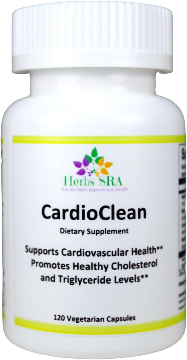 CARDIOCLEAN Cholesterol & Circulation Support Food Supplement – 120 Vegetarian Capsules - görsel 1